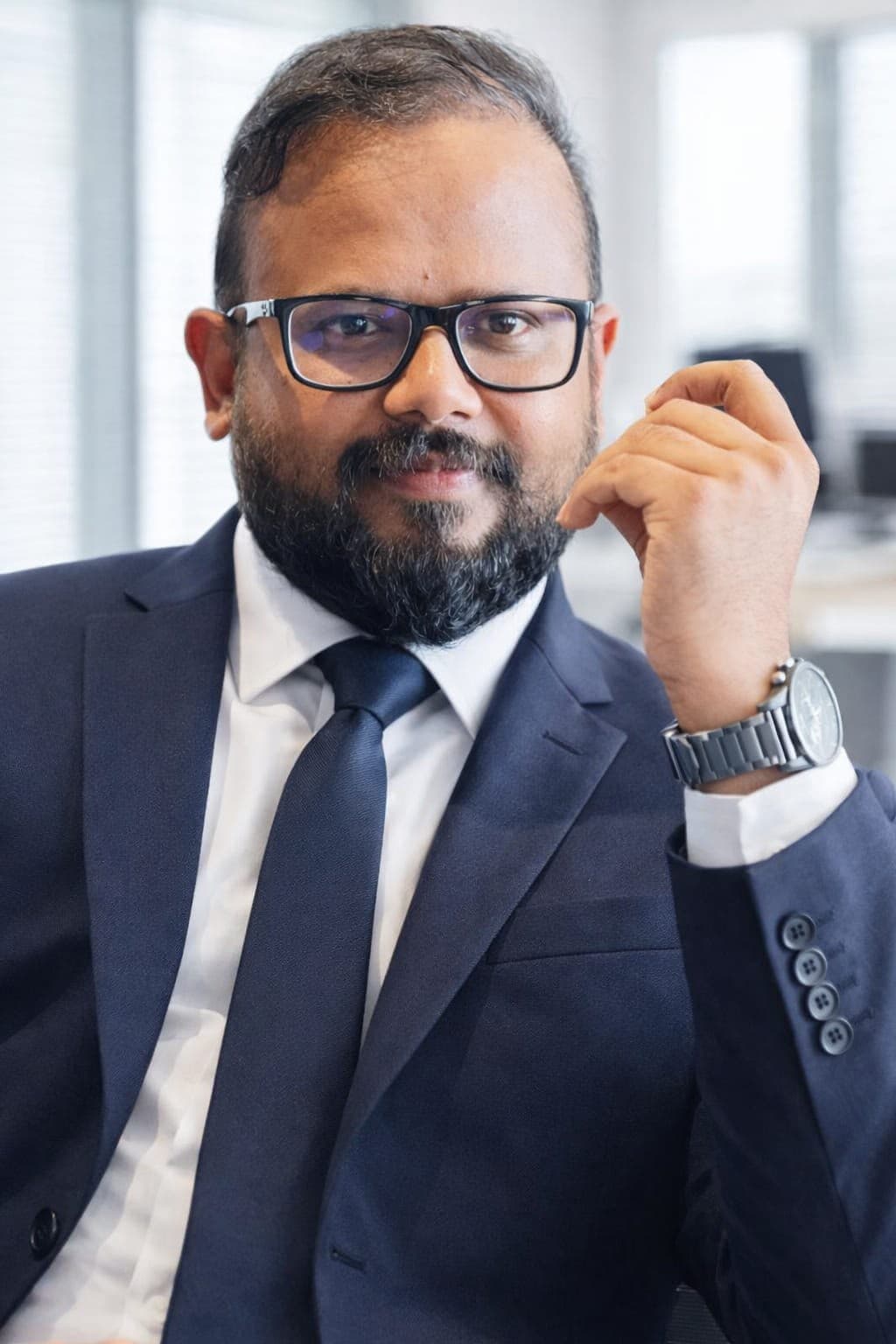 Happy client Hussain reviewing our SEO, web design, and marketing services